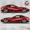 Ferrari F12 Berlinetta Italia Stripes decals (Compatible Product)