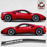 Ferrari 488 GTB over the top Stripes adhesivos