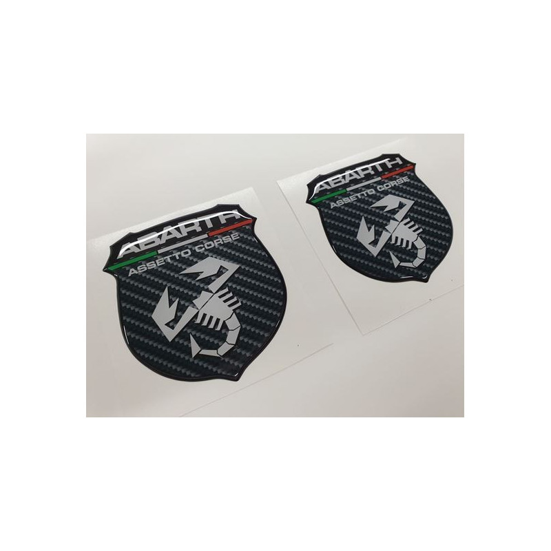 Fiat 500 / 595 Badge Domed Gel 70mm Aufkleber