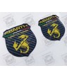 Fiat 500 / 595 Badge Domed Gel 70mm Stickers decals