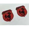 Fiat 500 / 595 Badge Domed Gel 70mm decals
