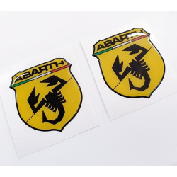 Fiat 500 / 595 Badge Domed Gel 70mm Adesivi