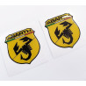 Fiat 500 / 595 Badge Domed Gel 70mm decals