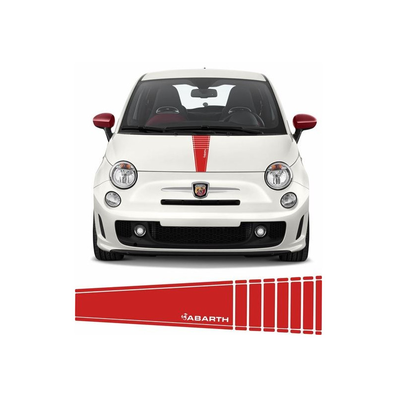 Fiat 500 /595 Abarth Bonnet Stripe AUTOCOLLANT