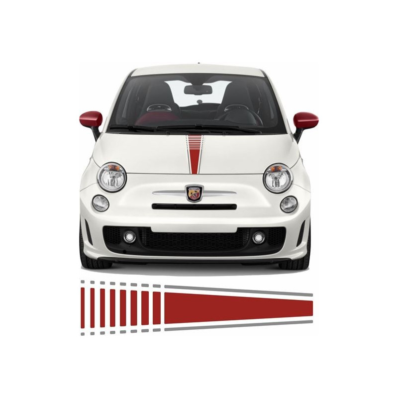 Fiat 500 /595 Abarth Bonnet Stripe ADESIVOS