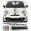 Fiat 595 Competizione Italia Bonnet Stripe DECALS (Compatible Product)