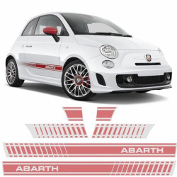 Fiat 500 Abarth side Stripes AUTOCOLLANT