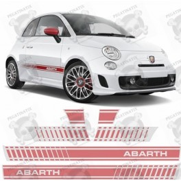 Fiat 500 Abarth side Stripes ADESIVOS