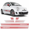 Fiat 500 Abarth side Stripes AUTOCOLLANT