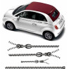 Fiat 500 / 595 side Zip Stripes ADHESIVOS