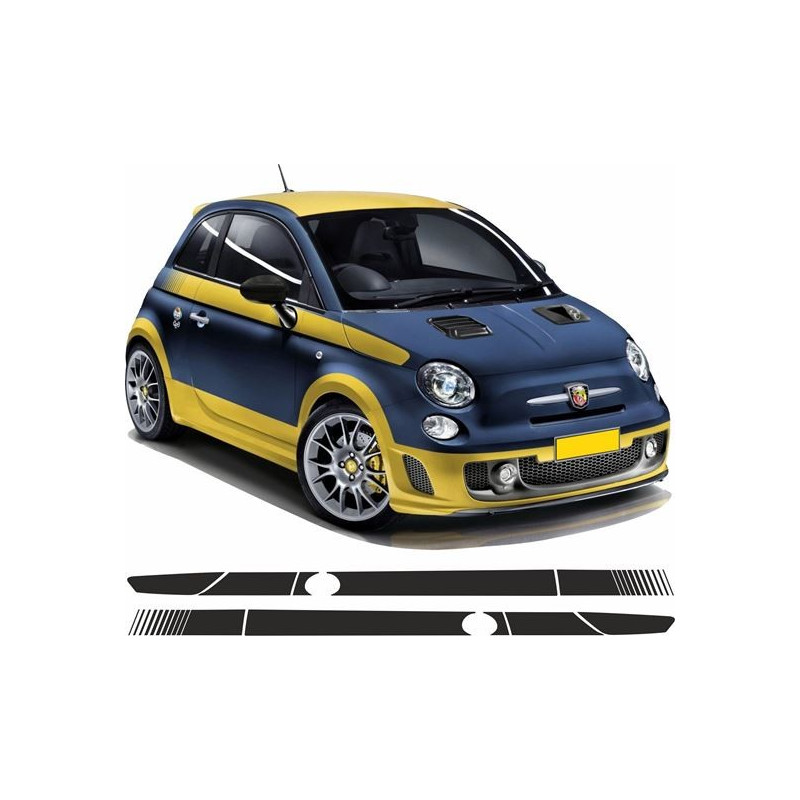 Fiat 500 / 595 / 695 side AUTOCOLLANT
