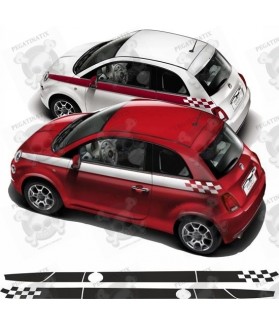 Fiat 500 / 595 side Stripes STICKER (Compatible Product)