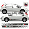 Fiat Punto Side Italian flag Stripes DECALS