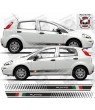 Fiat Punto Side Italian flag Stripes AUFKLEBER