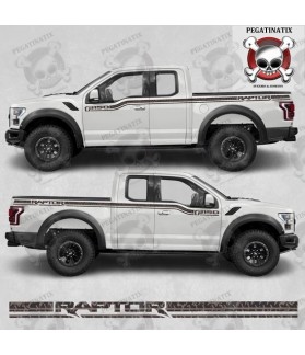 FORD F-150 Raptor side Stripes DECALS (Compatible Product)