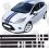 Ford Fiesta MK7 ST / ZS OTT Stripes ADESIVI (Prodotto compatibile)