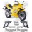 TRIUMPH TT 600 YEAR 2000-2003 STICKERS (Compatible Product)