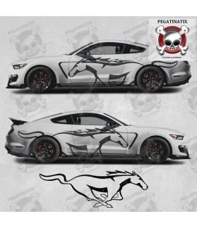 Ford Mustang year 2015 on side Stripes ADHESIVOS (Producto compatible)