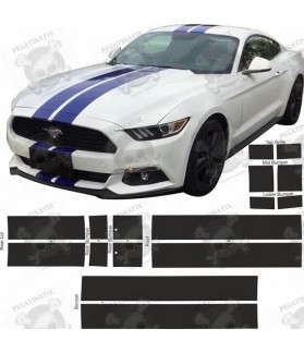 Ford Mustang GT (S550) 2015 on side Stripes DECALS (Compatible Product)