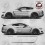 Ford Mustang year 2015 on side stripes STICKER (Compatible Product)