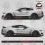 Ford Mustang shelby GT 350 year 2015 Stripes STICKER (Produto compatível)