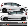 Honda Jazz Type S Mugen side Stripes AUTOCOLLANT