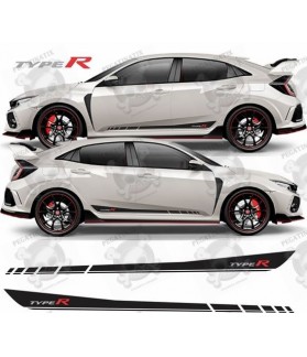 Honda Civic Type R FK8 side Stripes ADHESIVOS (Producto compatible)