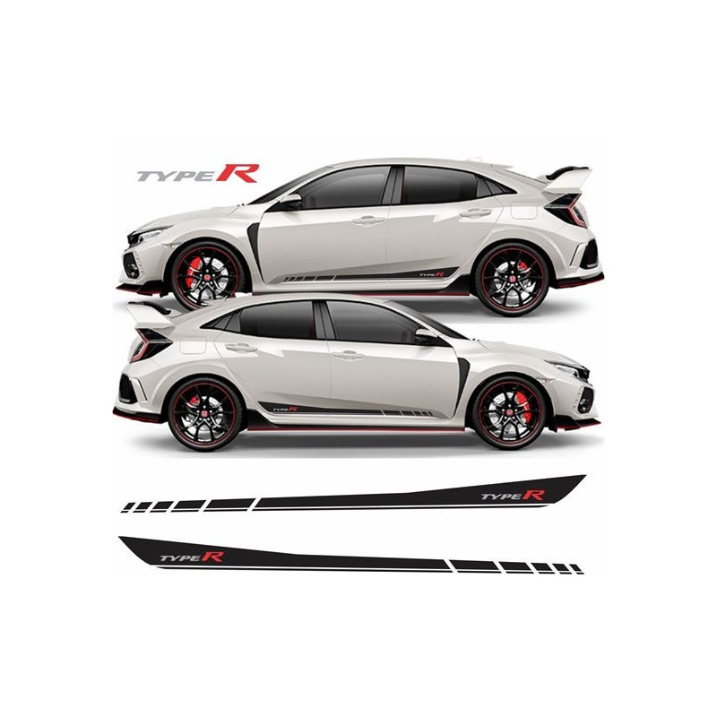 Honda Civic Type R FK8 side Stripes AUTOCOLLANT