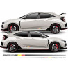 Honda Civic FK2 / FK8 Mugen side Stripes AUTOCOLLANT