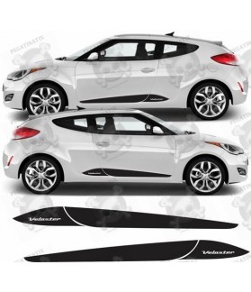 Hyundai Veloster side Stripes stickers (Compatible Product)