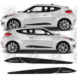 Hyundai Veloster side Stripes stickers