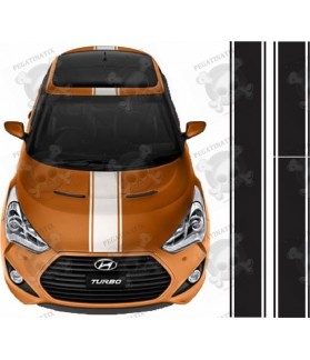 Hyundai Veloster side Stripes stickers (Compatible Product)