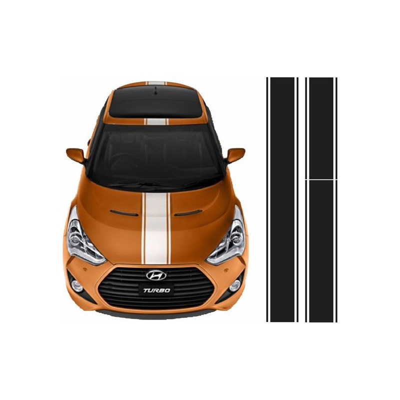 Hyundai Veloster side Stripes AUTOCOLLANT