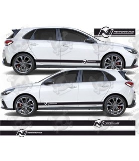 Hyundai i30N side Stripes stickers (Compatible Product)