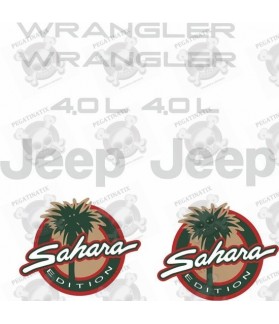 Jeep Sahara Edition 4.0L STICKER (Compatible Product)
