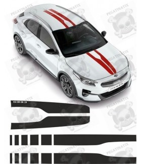 Kia XCeed 2020 over the top Stripes STICKERS (Compatible Product)