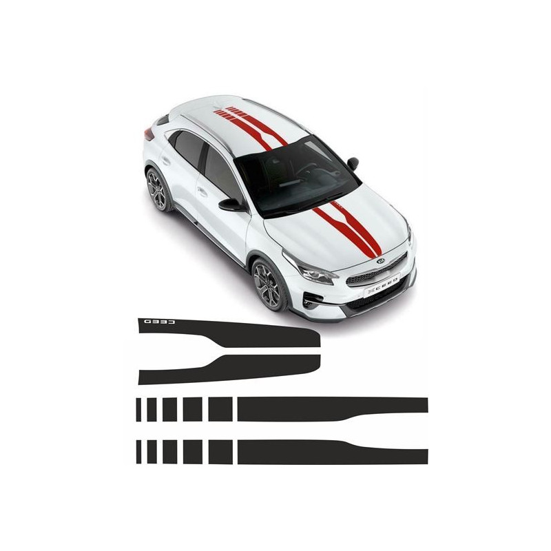 Kia XCeed 2020 over the top Stripes ADESIVOS