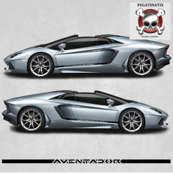 lamborghini Aventador side stripes STICKER