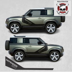 Defender 90 stripes AUTOCOLLANT