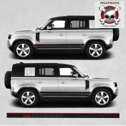 Defender 110 stripes AUTOCOLLANT