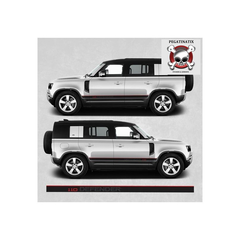 Defender 110 side stripes ADESIVOS