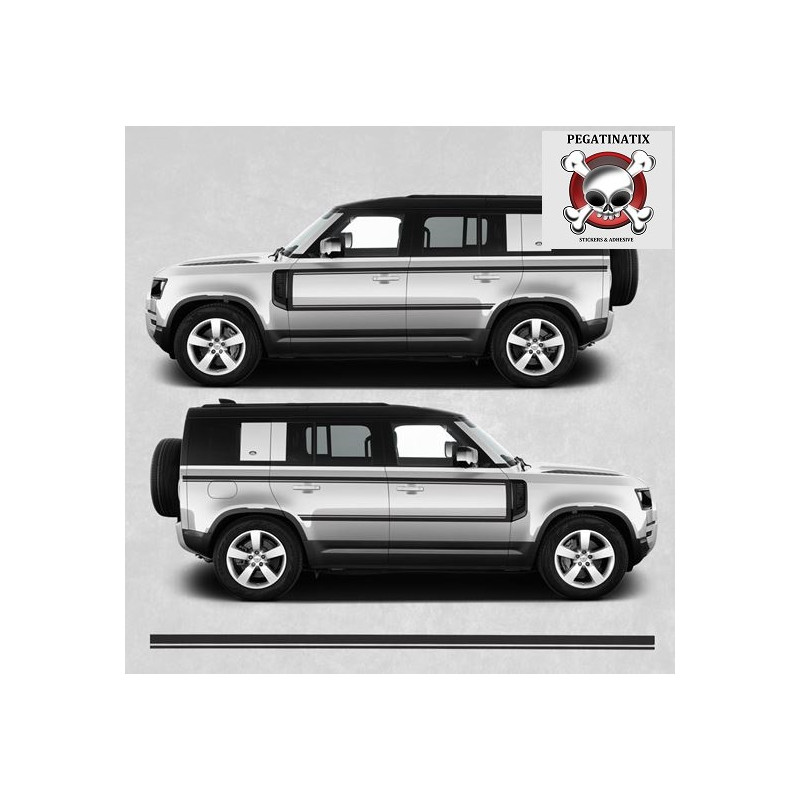 Defender 110 / 90 stripes AUTOCOLLANT