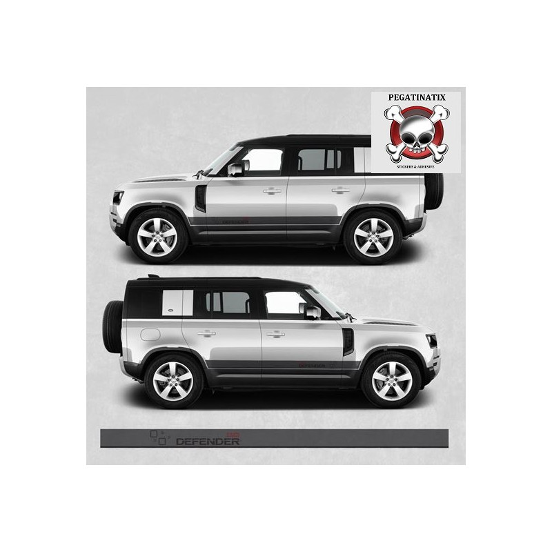 Defender 110 stripes AUTOCOLLANT