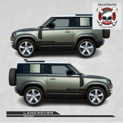 Defender 90 stripes AUTOCOLLANT