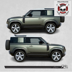 Defender 90 stripes AUTOCOLLANT
