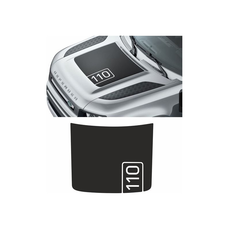 2020 Defender 110 Bonnet stripes AUTOCOLLANT
