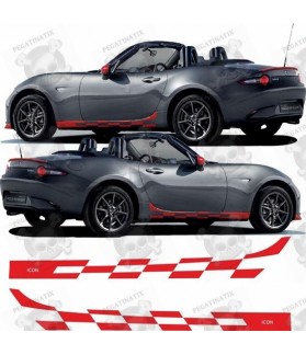 Mazda MX-5 Icon 2016 on side Stripes STICKERS (Compatible Product)