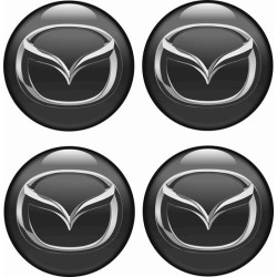 Mazda Wheel centre Gel Badges Adesivi x4