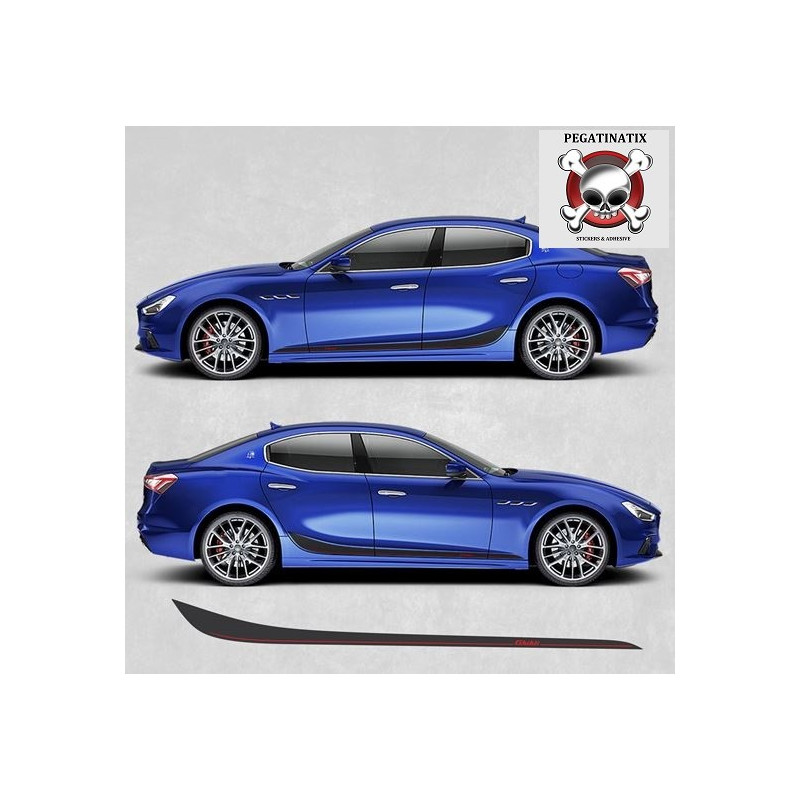 Maserati Ghibli side Stripes ADHESIVO