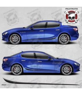 Maserati Ghibli side Stripes ADHESIVO (Producto compatible)